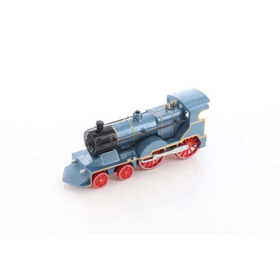 Classic Train with Sound and Lights, Blue - ModelToyCars SL675DB - Diecast Toy Train