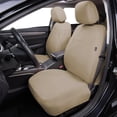 thumbnail image 3 of Juego Completo de ndas de Asiento de Coche para Asientos Delanteros y Traseros de poliéster, Compible con Bolsas de Aire,(Beige sólido), 3 of 5