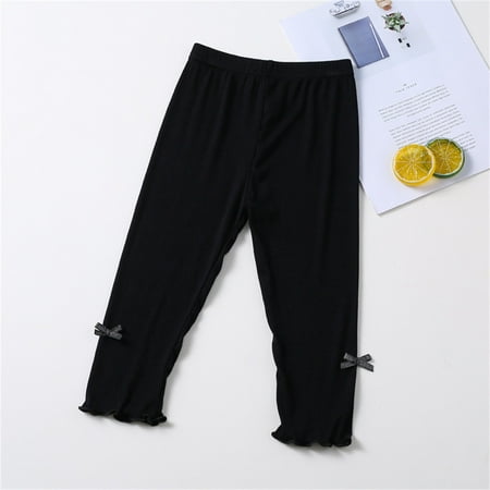 

children s clothing on sale Toddler Girls Seven Pants Bottoming Pants Summer Thin Model Children s Pants Summer Baby Softy Pants
