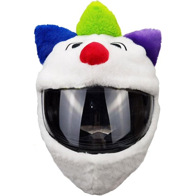 Funda de felpa para casco de motocicleta (cascos no incluidos), paseos divertidos y regalos, innovadora funda para casco de motocicleta con lindos ojos de personajes de dibujos animados
