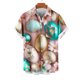 thumbnail image 4 of Blusa y camisa de manga corta con cuello vuelto para hombre, blusa informal de moda con cuello vuelto, blusa estampada de manga corta con botones, blusa de poliéster para hombre, 4 of 5