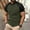 Army Green, variant on Zylanna Men's Casual Shirts Tee, Loose Fit Fashion Crew Neck Color Block Patching Short Sleeve Breathable Summer Tops for Man Army Green Size M