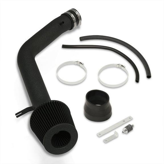 AJP Distributors Cold Air Short Ram Intake CAI SRI JDM Induction System Kit Black Aluminum Pipe Piping   Filter Compatible/Replacement For Honda Accord 3.0L V6 2003 2004 2005 2006 2007 03 04 05 06 07