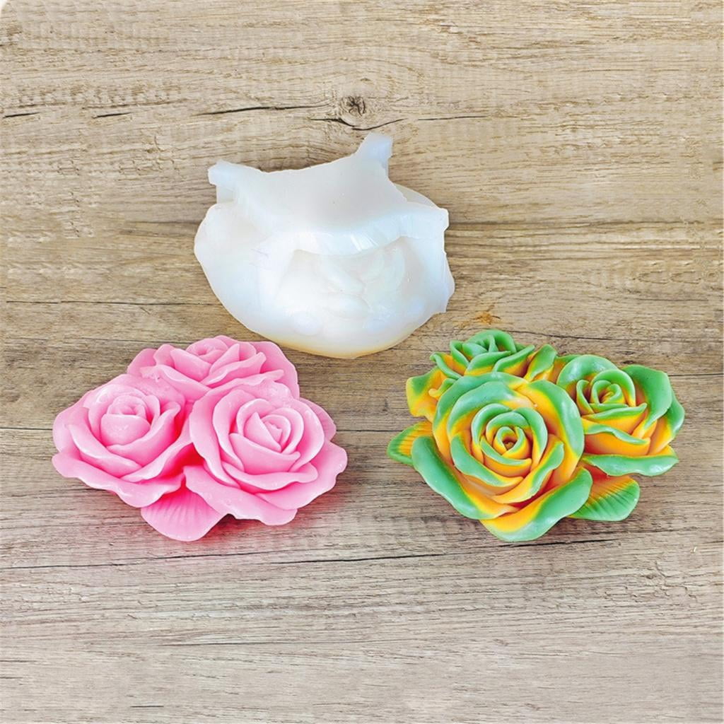 Osdhezcn Multifuntional Silicone Candle Mold Crafting Molds 3D Flower Molds Hand-Making Supplies Present for Crafting Enthusiasts