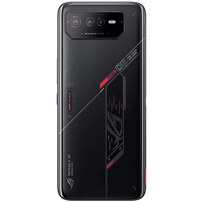 ASUS ROG Phone 6, Version, 165Hz, 50MP/13MP/5MP Triple 2448x1080 5G Camera, 6.78” US LTE 512GB, Phantom FHD+ Black, AI2201-16G512G-BK 16GB, Unlocked