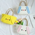 thumbnail image 2 of Sac à Main pour Femmes Forme Dessin Animé Couleur Douce Tissé Grande Ouverture Couleur Contrastante Sac à Main pour Bébés et Enfants Bretelles Souples Grande Capacité de Charge, 2 of 11