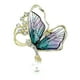 thumbnail image 3 of Broche de diamantes de imitación, broche de mariposa, decoración de aleación, insignia de solapa, joyería para ropa, novia, novio, fiesta, aniversario Púrpura Yinane Broche, 3 of 8