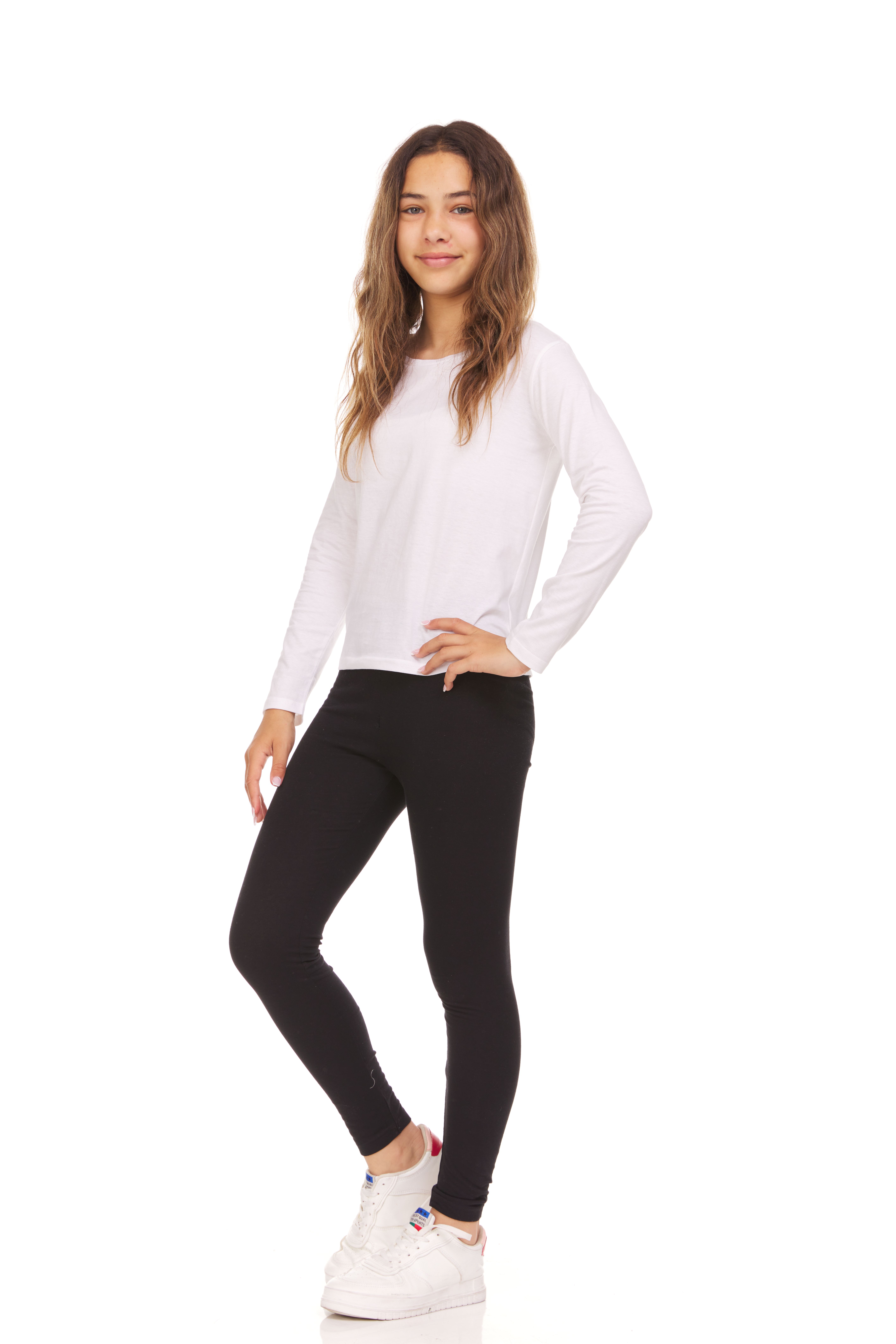 Pink Angel Girls' Cotton Stretch Leggings, 5-Pack photo 8