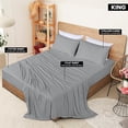 thumbnail image 2 of Juego de ropa de cama Utopia King, sábanas de punto de punto, 4 piezas, 2 of 6