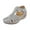 Gray, variant on Qiaocaity Women's Sandals with Arch Support Casual Comfortable Hollowed Out Wedge Sandals Brown Size 6