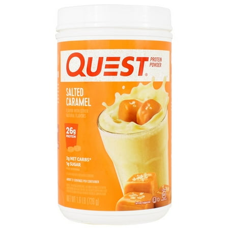 Quest Protein Powder, Salted Caramel, 26g Protein, 1.6 lb, 25.6 oz