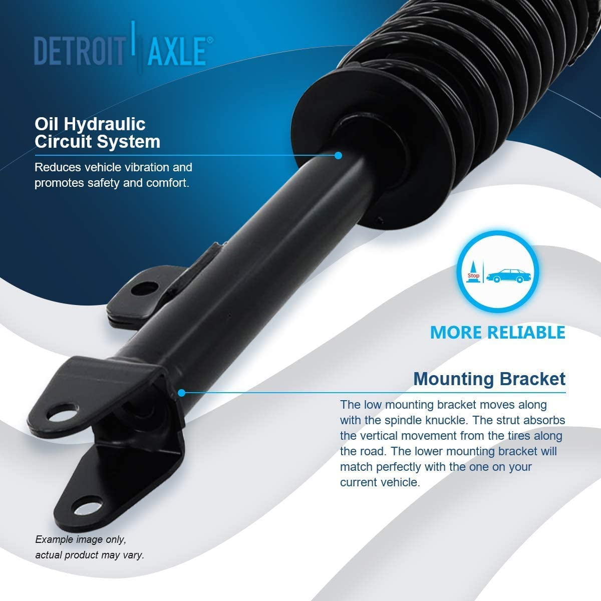 Detroit Axle - 20pc RWD Front End Suspension Kit for Chrysler 300 Dodge Charger Magnum, Control Arms Struts Ball Joints Tie Rods Boots Wheel Bearing Hubs Sway Bars Replacement Struts Shocks