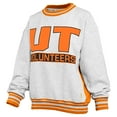 thumbnail image 2 of Women's Pressbox Heather Gray/Tennessee Orange Tennessee Volunteers Endzone Crewneck Sweatshirt, 2 of 3