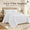 White, variant on Noaman 3 Piece Reversible Bedspread Set Cream King/Cal King, Oversized Quilted Medallion Design, Hypoallergenic Polyester Filling, Ultra-Soft Microfiber, Machine Washable