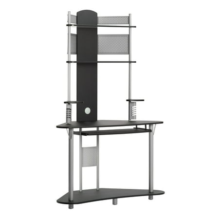 Calico Designs - Arch Tower Computer Desk - Black/Silver
