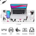 thumbnail image 5 of Long Mouse Pads for Desk,Pug and Love Heart Desk Mats on Top Of Desks, Desk Mouse Pad Extra Large with 3mm Non-Slip Base and Stitched Edge for Gaming,Office,Work,Home 31.5"x11.8", 5 of 6
