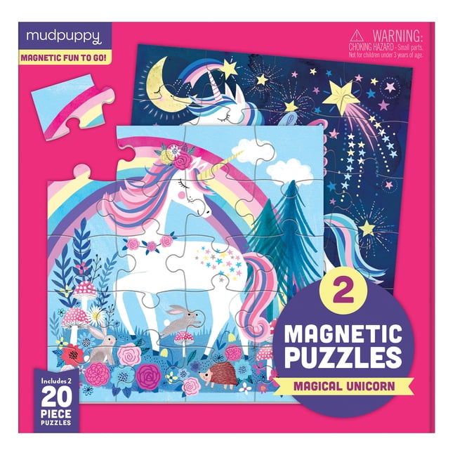 Mudpuppy - Magical Unicorn Magnetic Puzzle