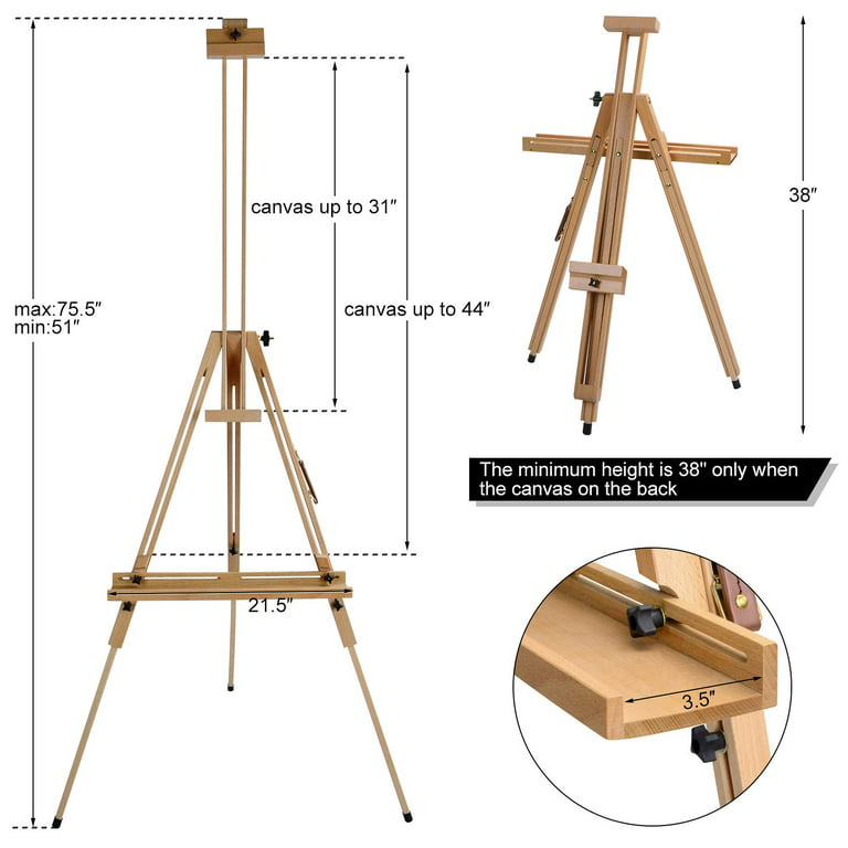 10.5 Small Tabletop Display Stand A-Frame Artist Easel, 6 Pack