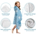 thumbnail image 7 of Blue Dog Paw Footprint Hooded Bath Towel，50"x30" for Ages 3 To 12 Kids, Quick Dry Lightweight Soft Microfiber Hood Beach Towel Cover Up for Kids, 7 of 7