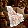 thumbnail image 3 of Woodland Owl With Owl And Moon Phases Moon Phase Forest Mystical Fantasy Art Nature Lovers Moonlit Forest Bird Motif Warm Flannel Blanket, Housewarming Gift for Cabin and Bedroom Home Decor, 3 of 9