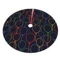 thumbnail image 3 of Kll 48" Christmas Tree Skirt Colorful Balloons Xmas Tree Skirts Mat For New Year Xmas Holiday Party Indoor Outdoor Home Decoration, 3 of 9