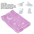 thumbnail image 4 of Stars Pattern Soft Cozy Polyester Blanket for Boys Girls, All Seasons Gifts Blanket for Kids.(2.5x3.3ft) [Purple], 4 of 7
