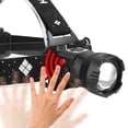 thumbnail image 2 of Linterna frontal recargable Linterna frontal LED recargable por USB impermeable con zoom telescópico JShteea El nuevo, 2 of 6