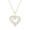 Yellow Gold Vermeil Plated Silver, variant on Cali Trove Double Heart Diamond Pendant, 1/2 Ct Natural Diamonds, Sterling Silver, 18" Chain, Gift for Her