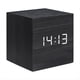 thumbnail image 1 of Reloj Despertador Digital LED Cuadrado de Madera, Retro, Luminoso, con Luz LED, para Mesita de Noche, Escritorio, Mini Reloj Digital., 1 of 6