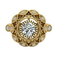 thumbnail image 5 of 0.92 Carat Vintage Style Filigree Engagement Ring 14K Gold, 5 of 6