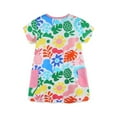 thumbnail image 6 of Babcutegg Summer Kids Short Shirt Dresses for Little Girls Skirts New Printed Round Neck Cotton Knitted Dress Multicolor Size 4Y, 6 of 6