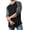 Black_Charcoal, variant on Men's Basic Baseball Raglan 3/4 Sleeve Athletic Crew Neck T-Shirts