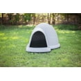 thumbnail image 2 of Petmate Indigo All-Weather Portable Extra Large Plastic Outdoor Igloo Dog House, 51.5"L For XL Dogs 90 to 125 lb, Taupe & Black, 2 of 7