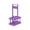 Purple, variant on Foldable 2 Bottle Drink Carrier Portable Bottle Holder Handheld Two Cup Caddy for Outdoor Party