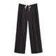 thumbnail image 5 of HH TRAF Pantalones anchos de cintura doble para mujer, nuevos y versátiles, de moda, estilo retro, con cordones y bolsillos adornados, hasta los tobillos, 5 of 5