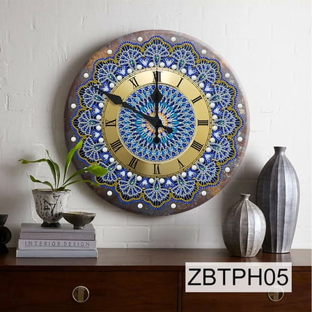Wall Sign Wrought Iron Sign Decoration Round With Clock And Metal Painting As Shown