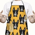 thumbnail image 2 of Boston Terrier Apron-Garden Aprons for Women with Pockets-Cotton Linen Waterproof Kitchen Cooking Gardening Aprons Adjustable for Kitchen,Cooking,BBQ and Salon 33x27 Inch, 2 of 6