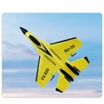 thumbnail image 4 of Avión teledirigido de ala fija, ligero, para exteriores, ideal como regalo de Navidad. Amarillo, 4 of 9
