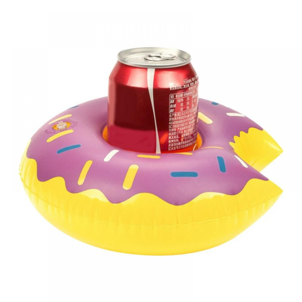 Donut shaped Inflatable Floating Drink Cup Holders swimming pool floats 3pc 