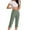 Army Green, variant on SwiftWear Women's High-Waisted Capri Pants with Pockets - Solid Color Stretch Yoga Capris, Comfortable Workout Casual Cropped Pants S-5XL (Plus Size Available)​​