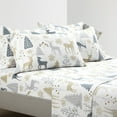 thumbnail image 5 of Lush Decor Wonderland Soft Flannel Sheet Set Gray 6Pc Queen, 5 of 11