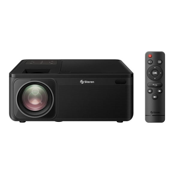 Proyector multimedia Full HD de 18600 lm (600 ANSI lm) con función espejo y Bluetooth* negro