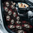 thumbnail image 2 of ZUXONGSY Car Seat Cover Towel Skull Rose Print Auto Front Seat Covers Washable Towel Bucket Seat Covers Gift for Car Outdoor Sport Activities, 2 of 8