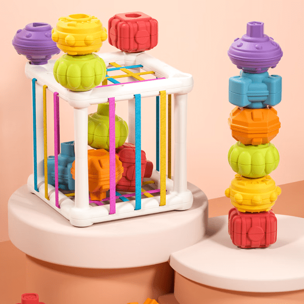 Cubo De Actividades 6 En 1 Montessori – Juguete Sensorial Para Bebés De 1 A 3 Años, Con Múltiples Paneles Para Desarrollar La Motricidad Fina