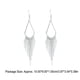 thumbnail image 5 of Qarigey 1 par de pendientes colgantes, accesorios de joyería exquisitos calados simples, suministro a juego de ropa, pendientes de aleación para Ropa, zapatos y accesorios Miscelánea plata Qarigey AP009642-02, 5 of 6