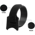 thumbnail image 3 of 150 Pcs Cable Ties, Reusable Cable Tidy Adjustable Releasable Hook and Loop Cable Straps Wraps, Velcro Cable Ties for Home Office PC Cable Management, 3 of 5