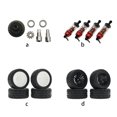 thumbnail image 4 of Vogacara Mando a distancia Car Front Diferencial Racing Automóvil Adultos Regalos Repuestos Reemplazo para UDI 1601 1602 SG1603 1604 Kits de construcción modelo Blanco  Neumáticos de 4 piezas Vogacara FN010308-03, 4 of 6