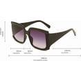 thumbnail image 3 of Fashion Large Frame Street Shooting Sun Shading Sunglasses (Color : B, Size : Medium), 3 of 4