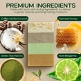 thumbnail image 6 of TrueSeaMoss Detoxifying Sea Moss Soaps for Sensitive Face and Body Skin (2 pack, Coffee Vanilla Coconut & Oatmeal Honey), 6 of 9