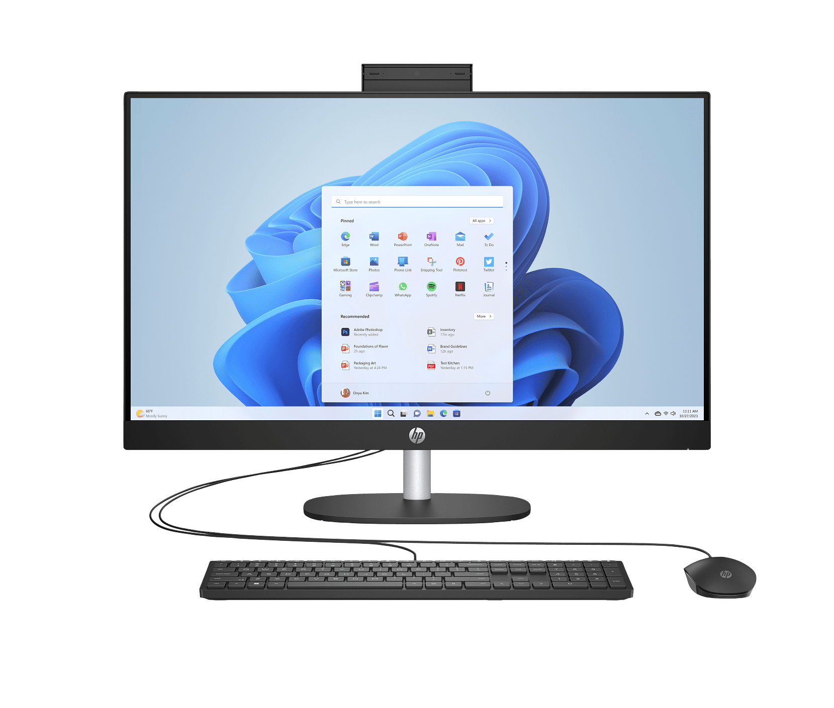 HP 23.8 inch All-in-One Desktop PC 24-cr0009hk - 23.8